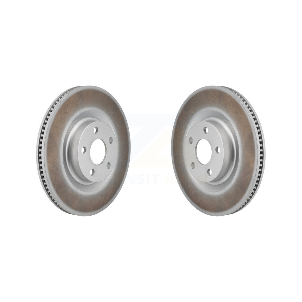 Coated Disc Brake Rotors Front Pair For 2022-2023 Ford Maverick