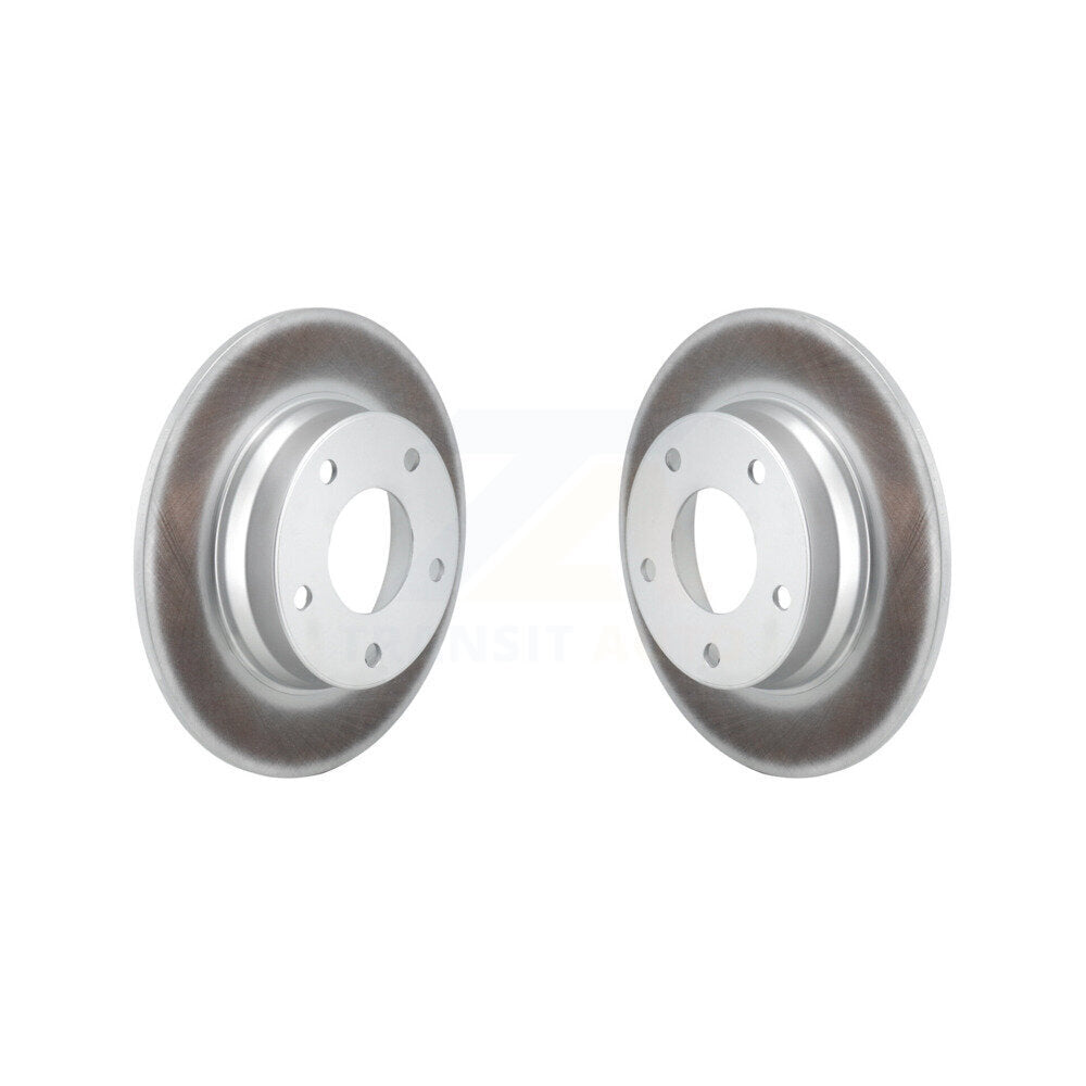 Coated Disc Brake Rotors Rear Pair For Nissan Sentra