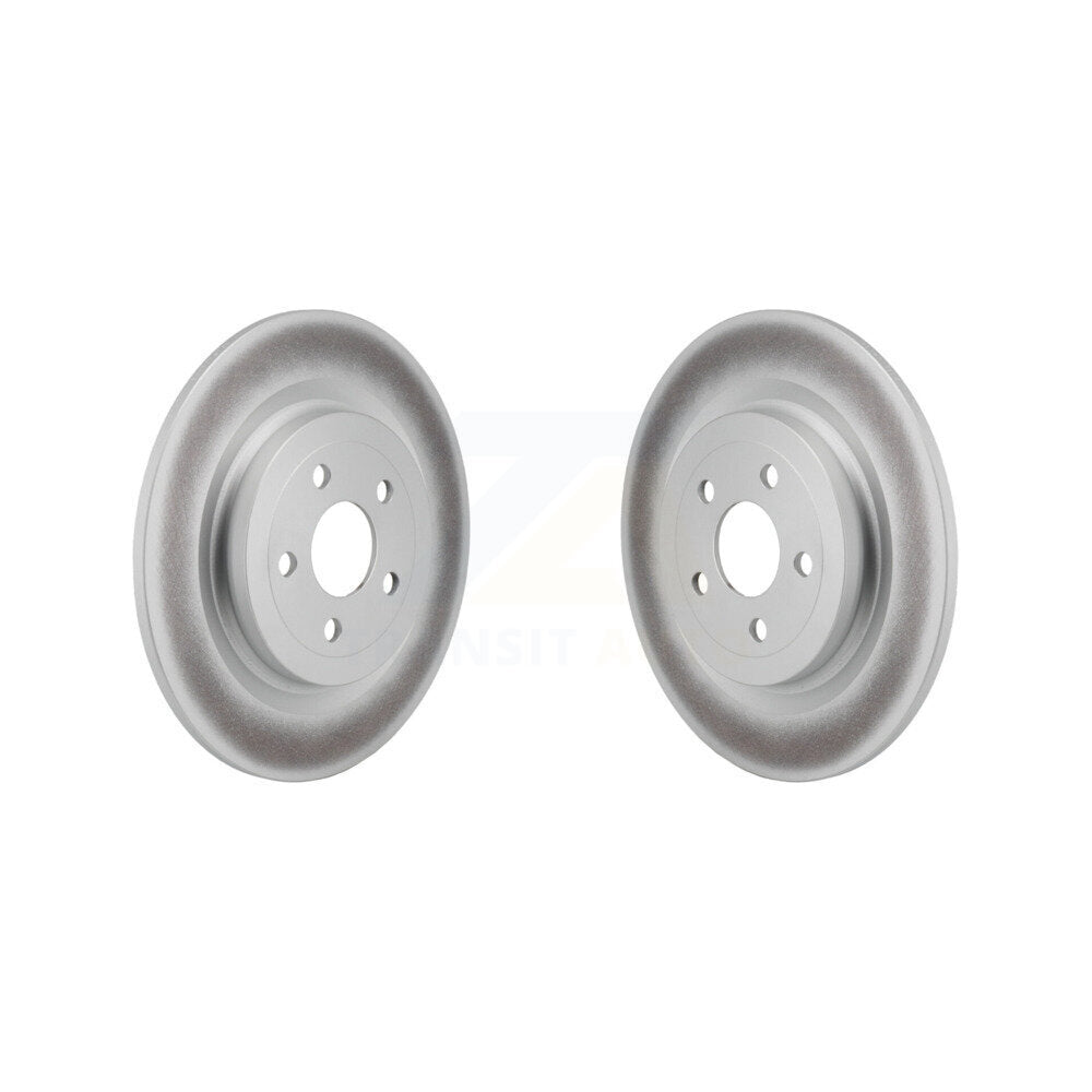 Coated Disc Brake Rotors Rear Pair For 2021-2023 Ford Mustang Mach-E