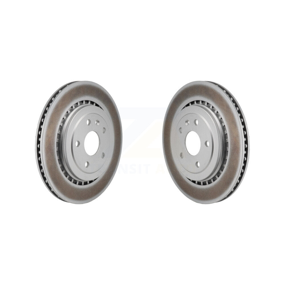 Coated Disc Brake Rotors Rear Pair For Chevrolet Camaro Cadillac ATS