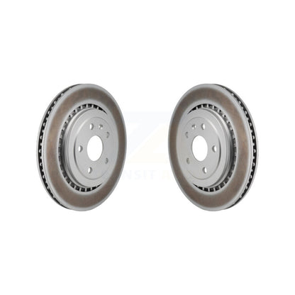 Coated Disc Brake Rotors Rear Pair For Chevrolet Camaro Cadillac ATS