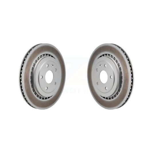 Coated Disc Brake Rotors Rear Pair For Chevrolet Camaro Cadillac ATS