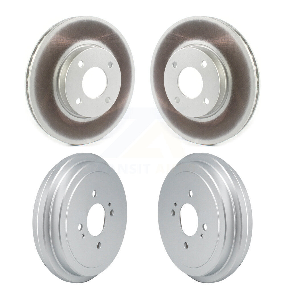 Disc Brake Rotors Drums Kit Front Rear For Nissan Kicks Versa