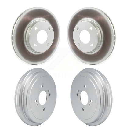 Disc Brake Rotors Drums Kit Front Rear For Nissan Kicks Versa