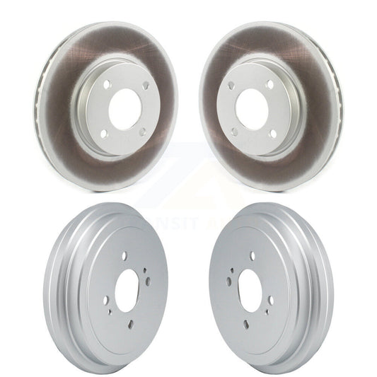 Disc Brake Rotors Drums Kit Front Rear For Nissan Kicks Versa