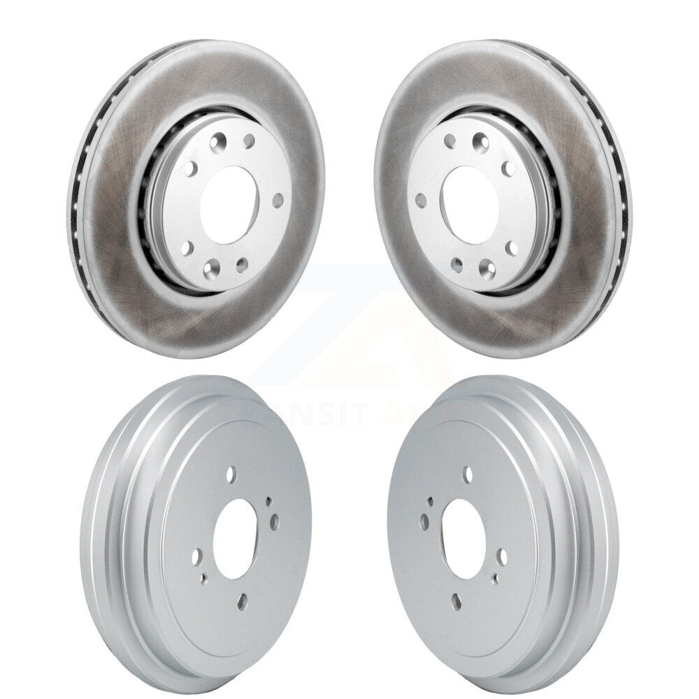 Disc Brake Rotors Drums Kit Front Rear For 2021-2023 Nissan Kicks SV SR
