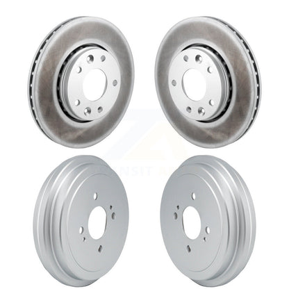 Disc Brake Rotors Drums Kit Front Rear For 2021-2023 Nissan Kicks SV SR
