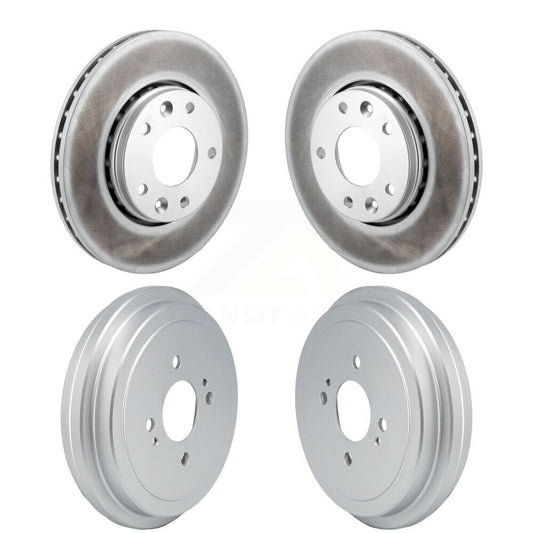 Disc Brake Rotors Drums Kit Front Rear For 2021-2023 Nissan Kicks SV SR