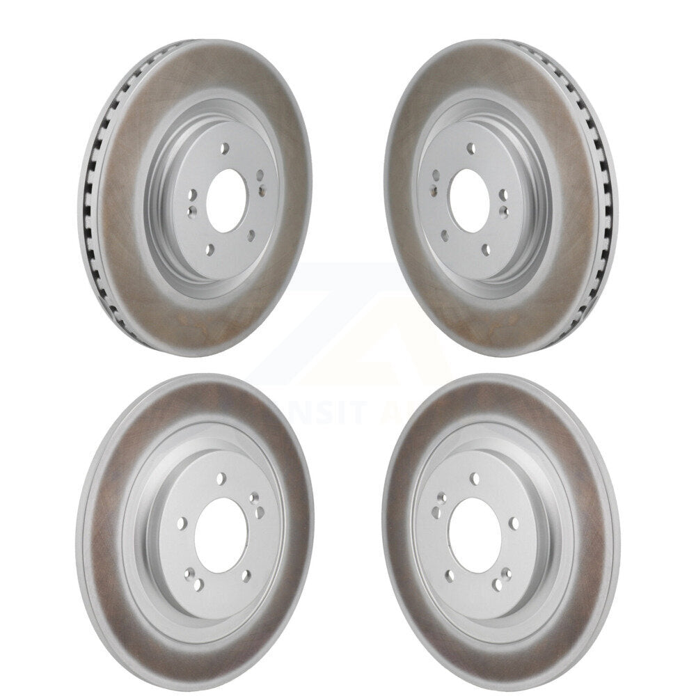 Coated Disc Brake Rotors Front Rear Kit For Hyundai Sonata Kia K5