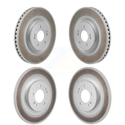 Coated Disc Brake Rotors Front Rear Kit For Hyundai Sonata Kia K5