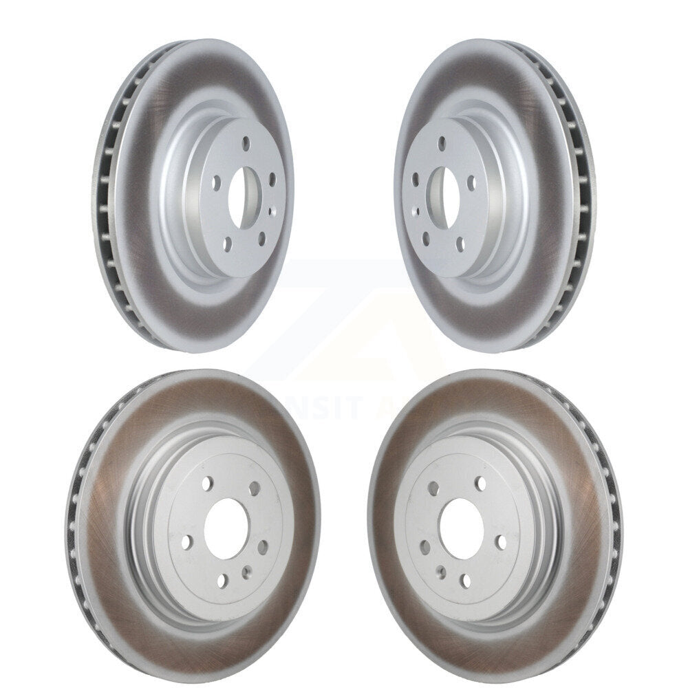 Coated Disc Brake Rotors Front Rear Kit For Tesla S