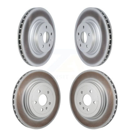 Coated Disc Brake Rotors Front Rear Kit For Tesla S