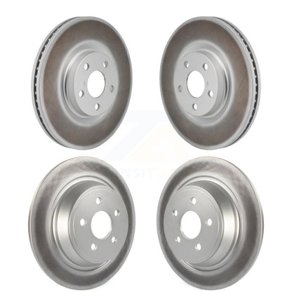 Coated Disc Brake Rotors Front Rear Kit For 2017-2020 Lincoln MKZ 2.0L