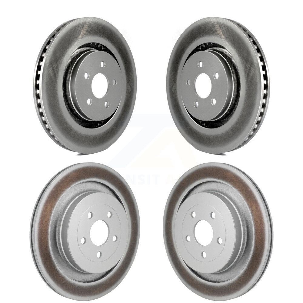 Coated Disc Brake Rotors Front Rear Kit For Ford Edge Lincoln Nautilus