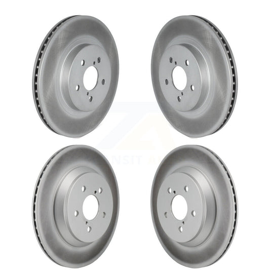 Coat Brake Rotor Front Rear Kit For Subaru Crosstrek With Electric Parking