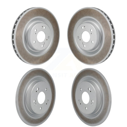 Coated Disc Brake Rotors Front Rear Kit For 2022-2023 Acura MDX 3.0L