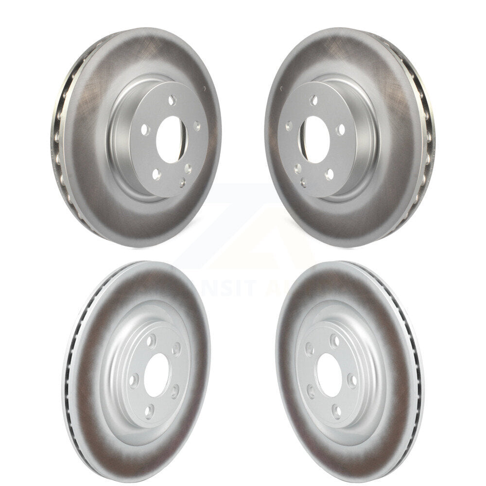 Coated Disc Brake Rotors Front Rear Kit For Mercedes-Benz E400