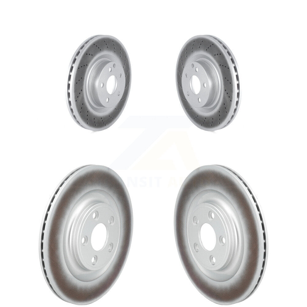 Coated Disc Brake Rotors Front Rear Kit For Mercedes-Benz E400