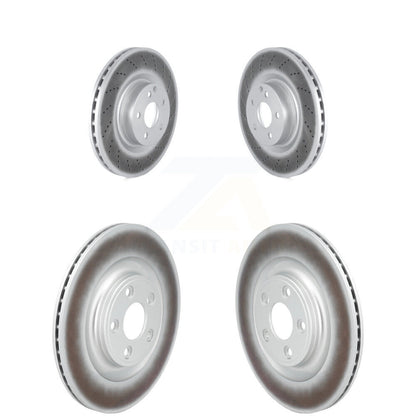 Coated Disc Brake Rotors Front Rear Kit For Mercedes-Benz E400