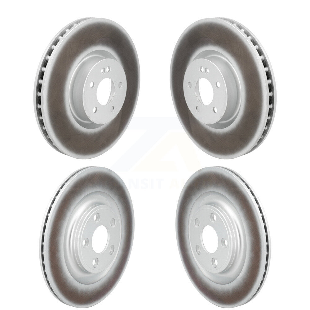 Coated Brake Rotor Front Rear Kit For Mercedes-Benz E450 E400 E53 AMG CLS450 E43