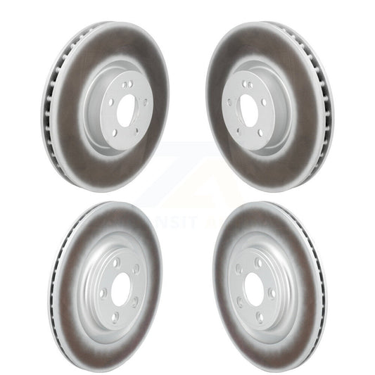Coated Brake Rotor Front Rear Kit For Mercedes-Benz E450 E400 E53 AMG CLS450 E43
