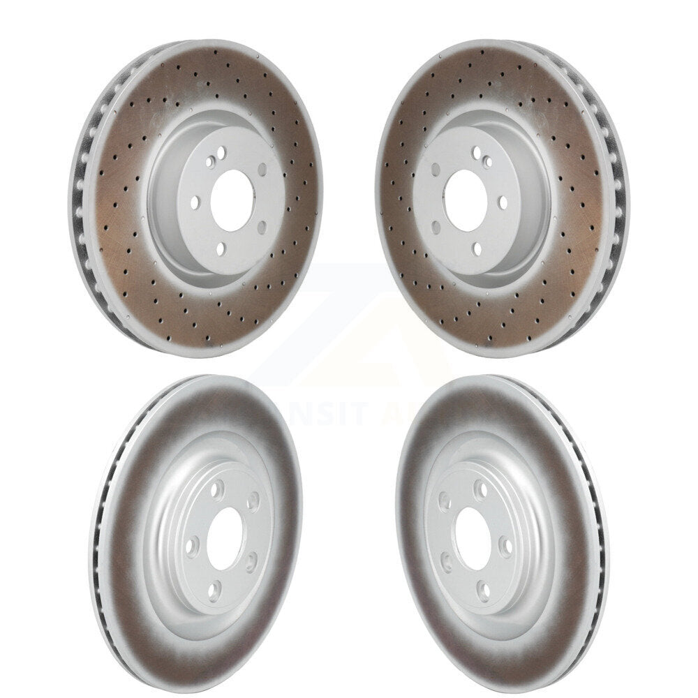 Coated Brake Rotor Front Rear Kit For Mercedes-Benz E450 E400 E53 AMG CLS450 E43