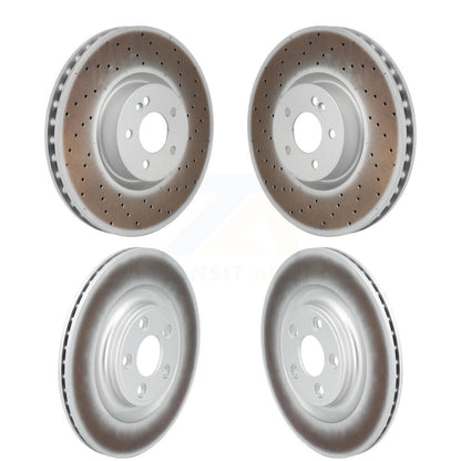 Coated Brake Rotor Front Rear Kit For Mercedes-Benz E450 E400 E53 AMG CLS450 E43