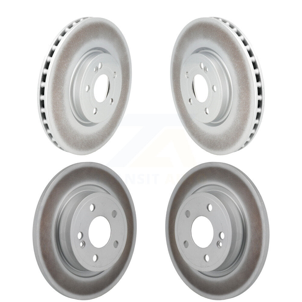 Coated Brake Rotors Front Rear Kit For 19-22 Mercedes-Benz A220 With AMG Package