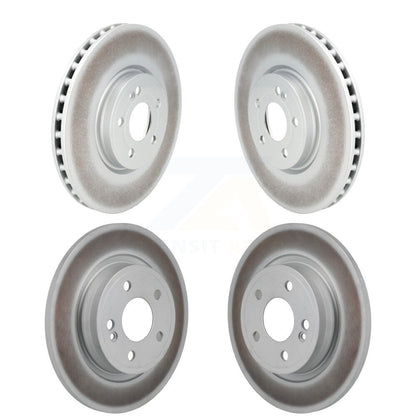 Coated Brake Rotors Front Rear Kit For 19-22 Mercedes-Benz A220 With AMG Package