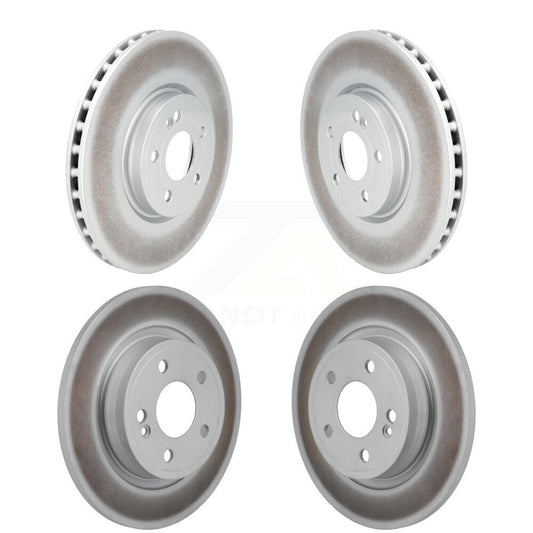 Coated Brake Rotors Front Rear Kit For 19-22 Mercedes-Benz A220 With AMG Package