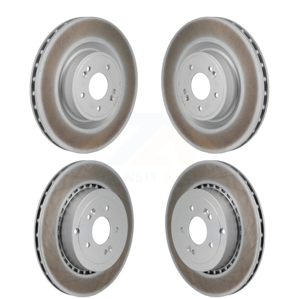 Coated Disc Brake Rotors Front Rear Kit For Kia Stinger Genesis G70
