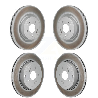 Coated Disc Brake Rotors Front Rear Kit For Kia Stinger Genesis G70