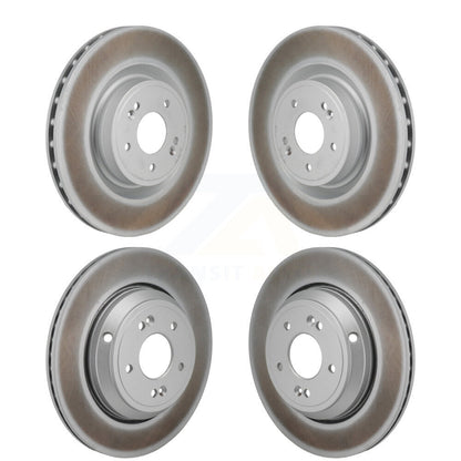 Coated Brake Rotor Front Rear Kit For Genesis G70 With 330mm Diameter