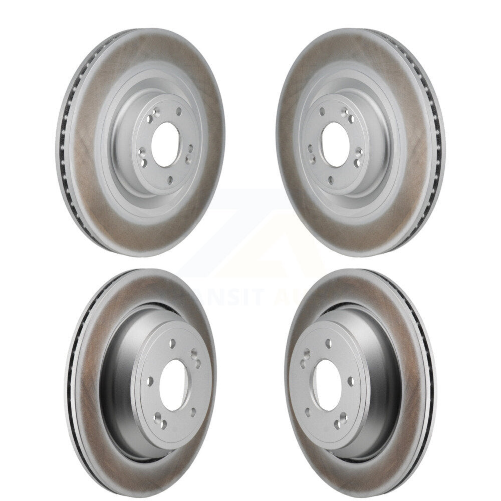 Coated Disc Brake Rotors Front Rear Kit For Hyundai Equus Kia K900