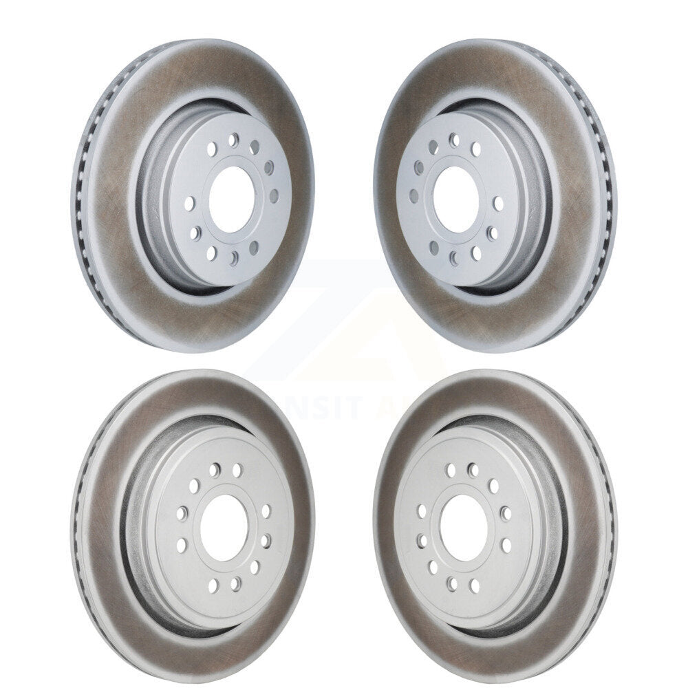 Coated Disc Brake Rotors Front Rear Kit For Ram 1500 Jeep Wagoneer Grand L