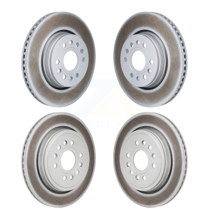 Coated Disc Brake Rotors Front Rear Kit For Ram 1500 Jeep Wagoneer Grand L