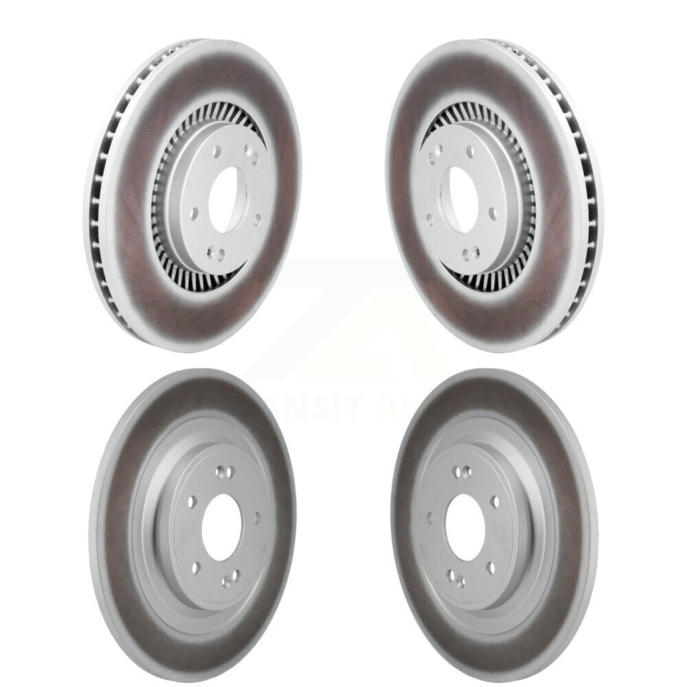 Coated Disc Brake Rotors Front Rear Kit For 2022-2025 Kia Carnival
