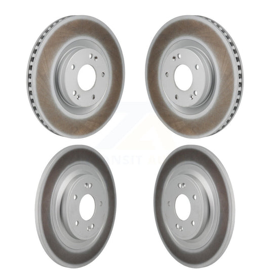 Coated Disc Brake Rotors Front Rear Kit For Hyundai Santa Cruz Fe Kia Sorento
