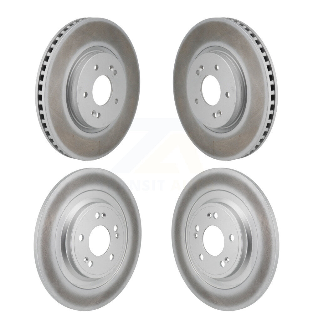 Coated Disc Brake Rotors Front Rear Kit For Hyundai Ioniq 5 Kia EV6 6