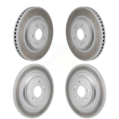Coated Disc Brake Rotors Front Rear Kit For Hyundai Ioniq 5 Kia EV6 6