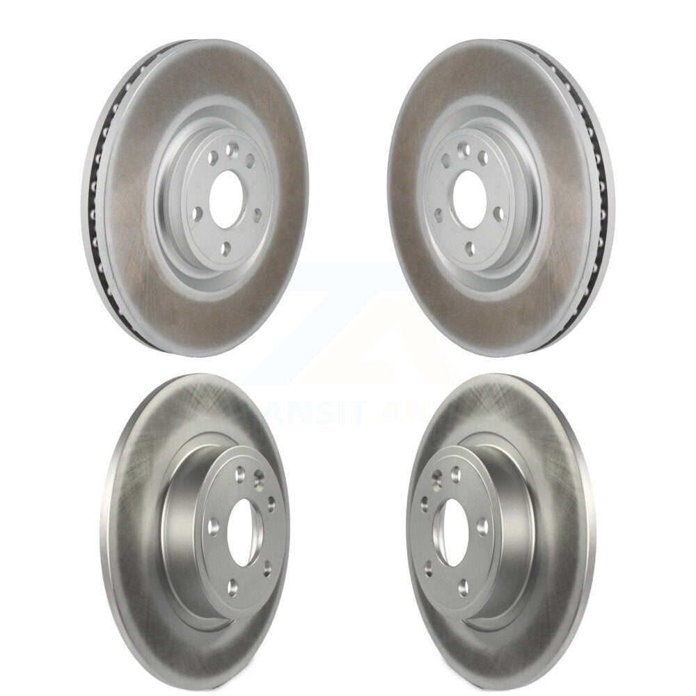 Coated Brake Rotors Front Rear Kit For Land Rover Discovery Sport Jaguar E-Pace