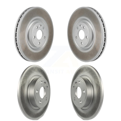 Coated Brake Rotors Front Rear Kit For Land Rover Discovery Sport Jaguar E-Pace