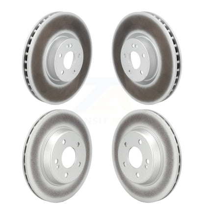 Coated Disc Brake Rotors Front Rear Kit For Mercedes-Benz E300 E350