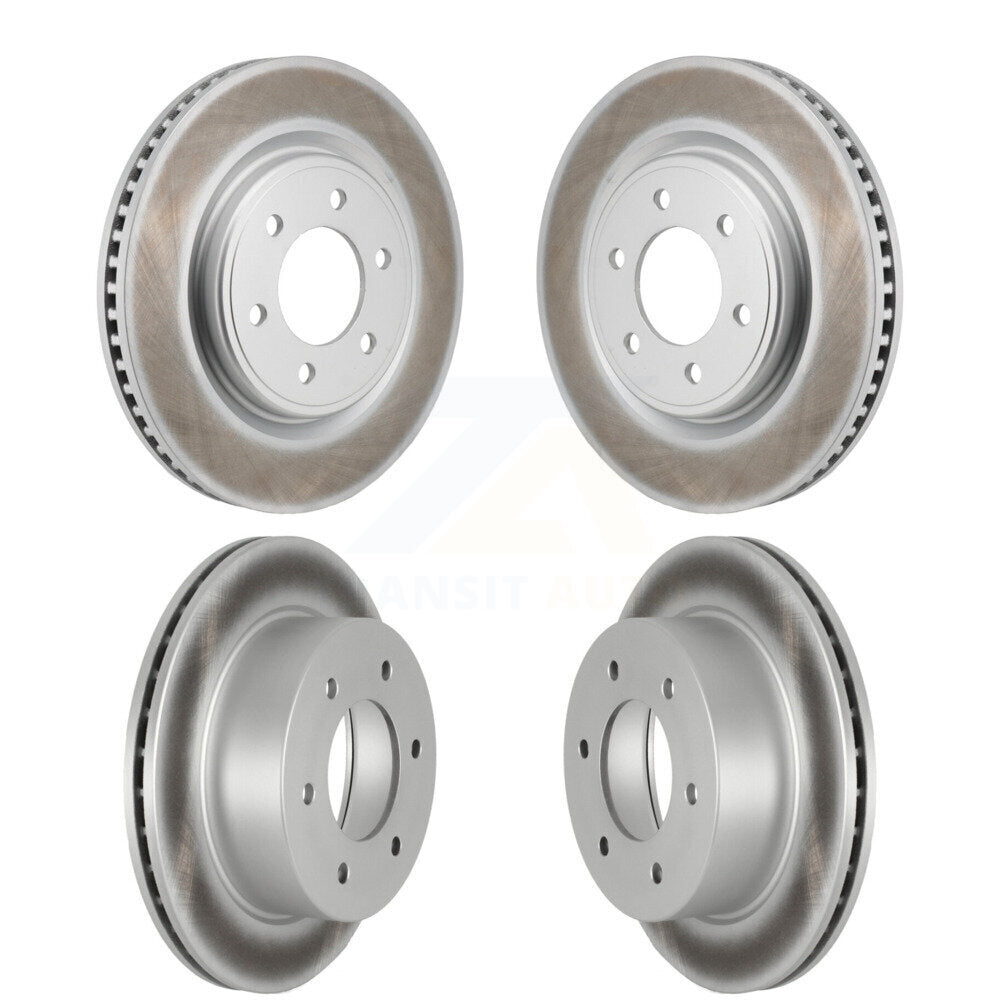 Coated Disc Brake Rotors Front Rear Kit For 2022-2024 Ford Bronco 3.0L