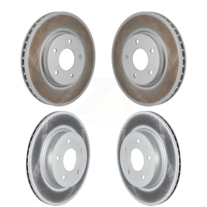 Coated Disc Brake Rotors Front Rear Kit For Nissan Rogue