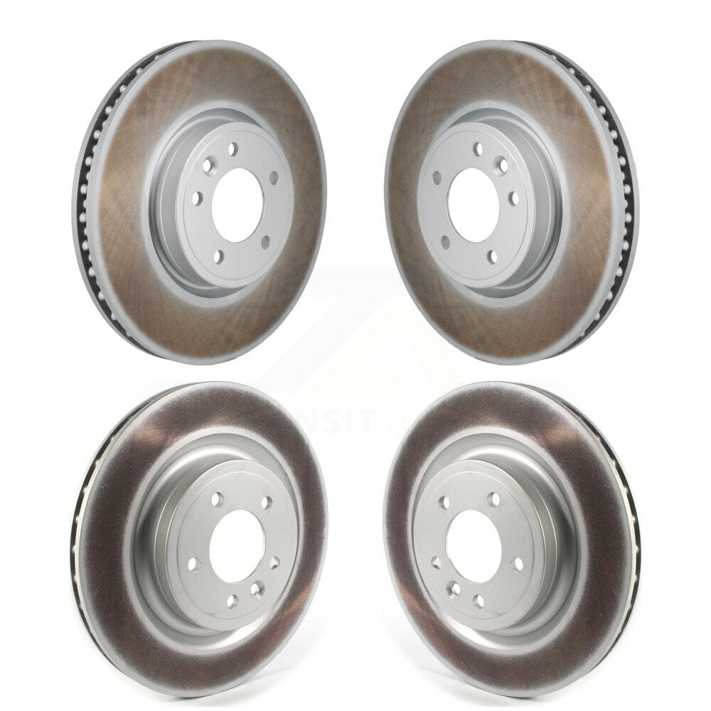 Coated Disc Brake Rotors Front Rear Kit For Land Rover Range Sport
