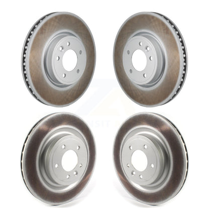 Coated Disc Brake Rotors Front Rear Kit For Land Rover Range Sport