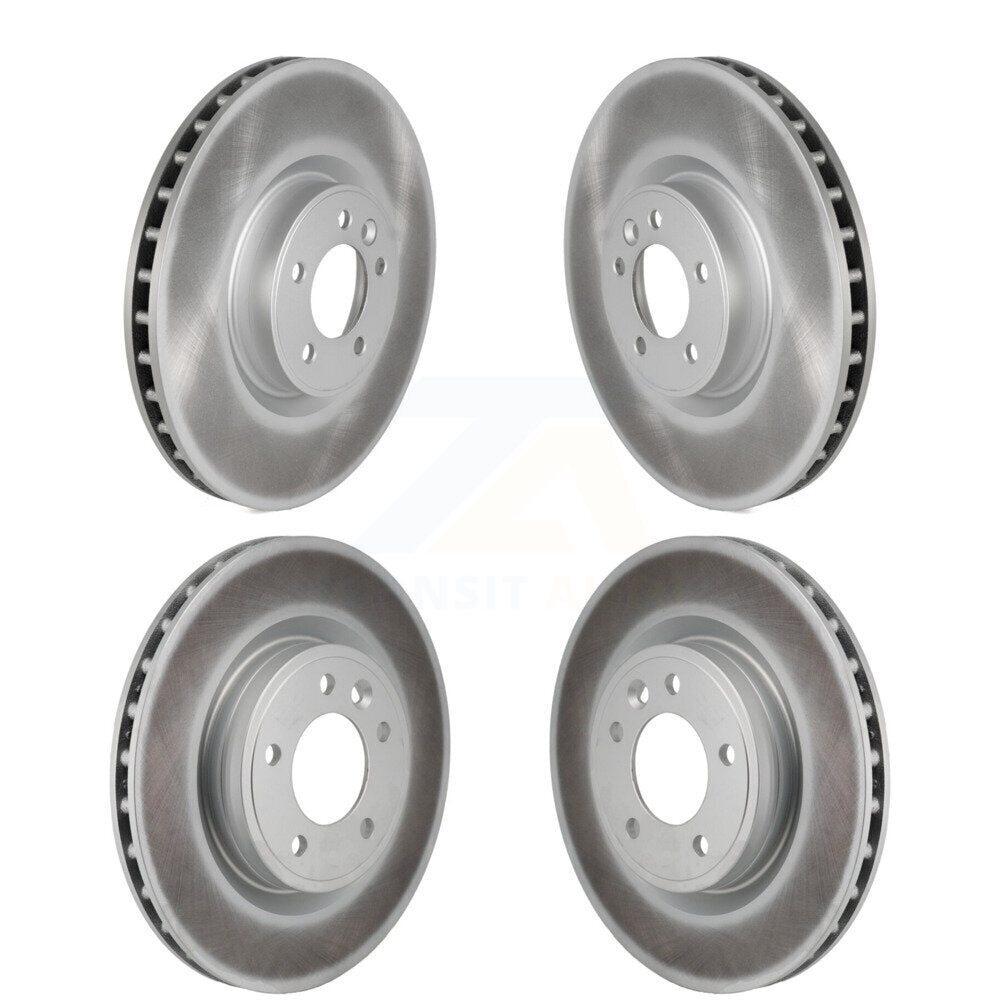 Coated Disc Brake Rotors Front Rear Kit For Land Rover Range Discovery