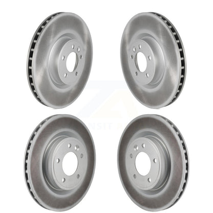 Coated Disc Brake Rotors Front Rear Kit For Land Rover Range Discovery