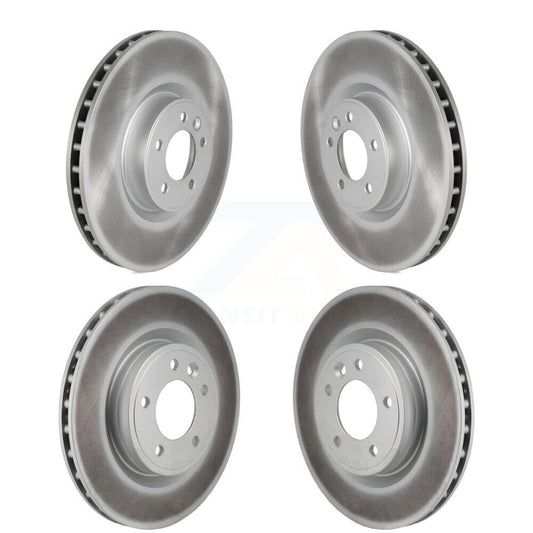 Coated Disc Brake Rotors Front Rear Kit For Land Rover Range Discovery